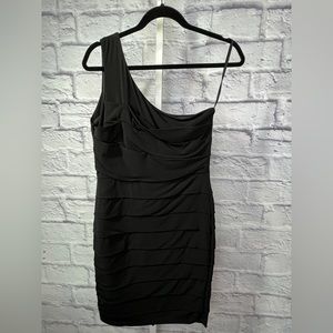 Valerie Bertinelli Single Shoulder Dress